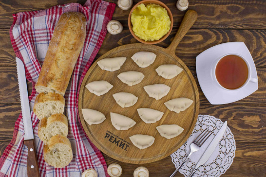 Вареники руколепные с картофелем и грибами, 900г