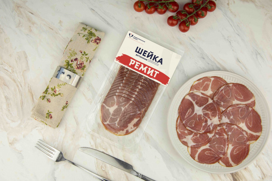 Нарезка шейка сырокопченая «Ветчинная», 150 г