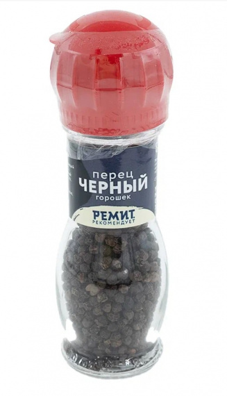 Перец черный горошек 36г РЕМИТ (мельница)