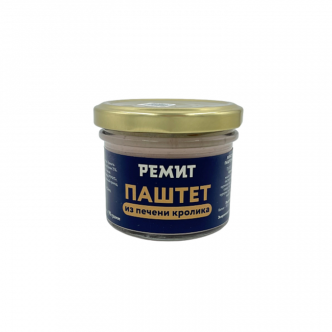 Паштет из печени кролика 90гр/РЕМИТ