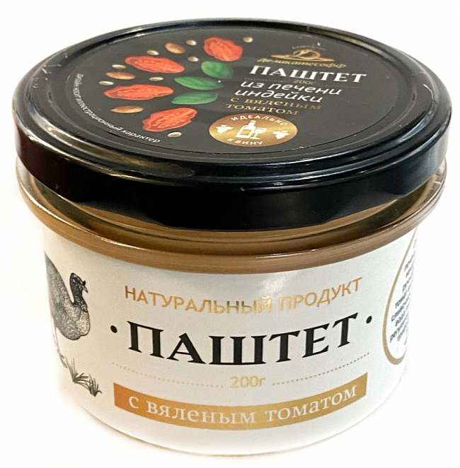 Паштет из печени индейки с вяленым томатом 150гр